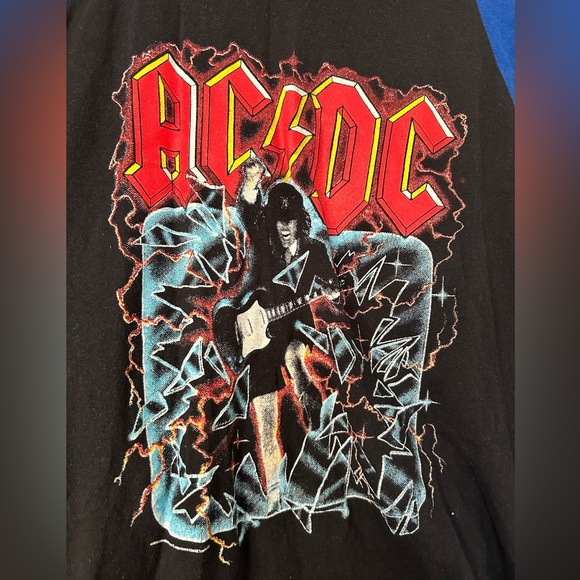 AC/DC  baseball tee - Picture 2 of 3
